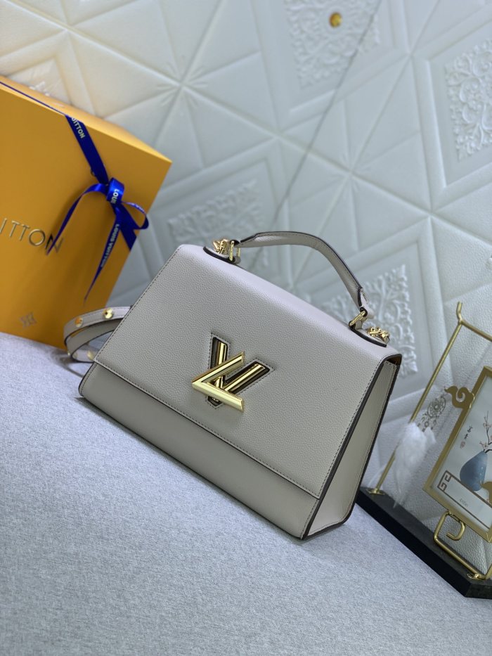Louis Vuitton Womens Bags Shoulder Messenger Bags Luxury Brand TWIST ONE HANDLE PM M57214 with Original Box Taurillon leather