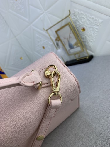 Louis Vuitton Womens Bags Shoulder Messenger Bags Luxury Brand TWIST ONE HANDLE PM M57214 with Original Box Taurillon leather