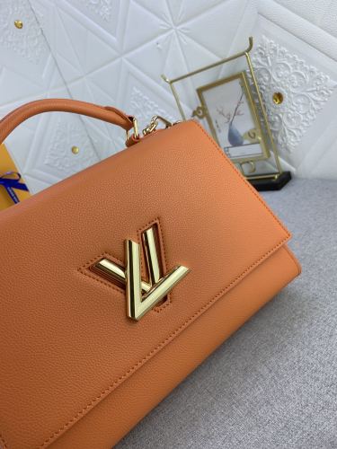Louis Vuitton Womens Bags Shoulder Messenger Bags Luxury Brand TWIST ONE HANDLE PM M57214 with Original Box Taurillon leather