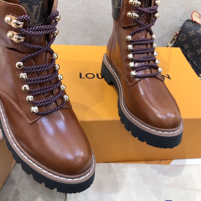 Louis Vuitton Women Shoes Boots Luxury Brand TERRITORY FLAT RANGER with Original Box 1A9HAI