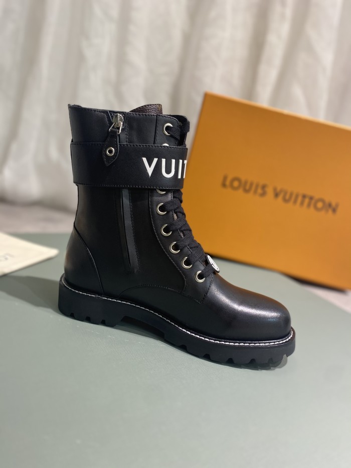 Louis Vuitton Women Shoes Boots Luxury Brand TERRITORY FLAT RANGER with Original Box 1A9HAI