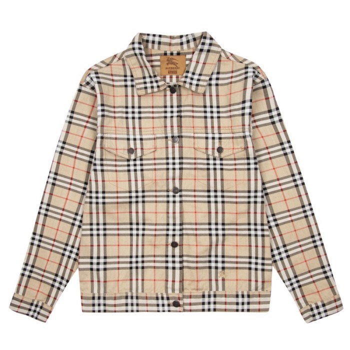 Burberry x Supreme Men Womens Coat Luxury Brand Mens Jacket Top Quality B989