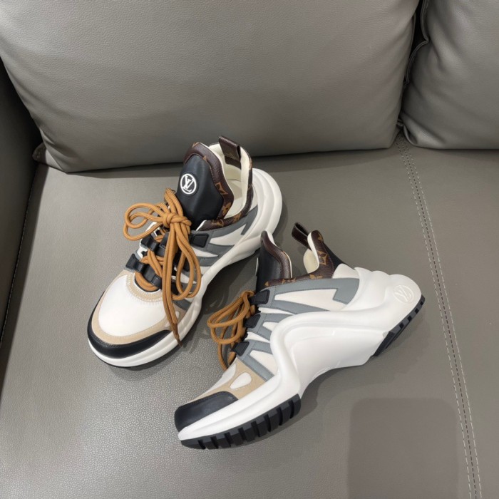 Louis Vuitton Women Shoes Sneakers Luxury Brand Design Fashion LV ARCHLIGHT SNEAKER with Original Box 1AAOWZ