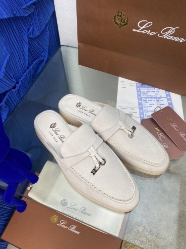 Loro Piana Womens Shoes Sandals Slippers Casual Design Luxury Brand Fashion Shoes for Women with Original Box