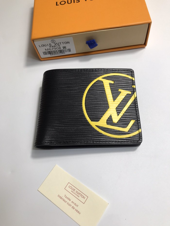 Louis Vuitton Mens Womens Wallets Purse Luxury Brand Designer MARCO WALLET M67908 Epi Leather with Original Box