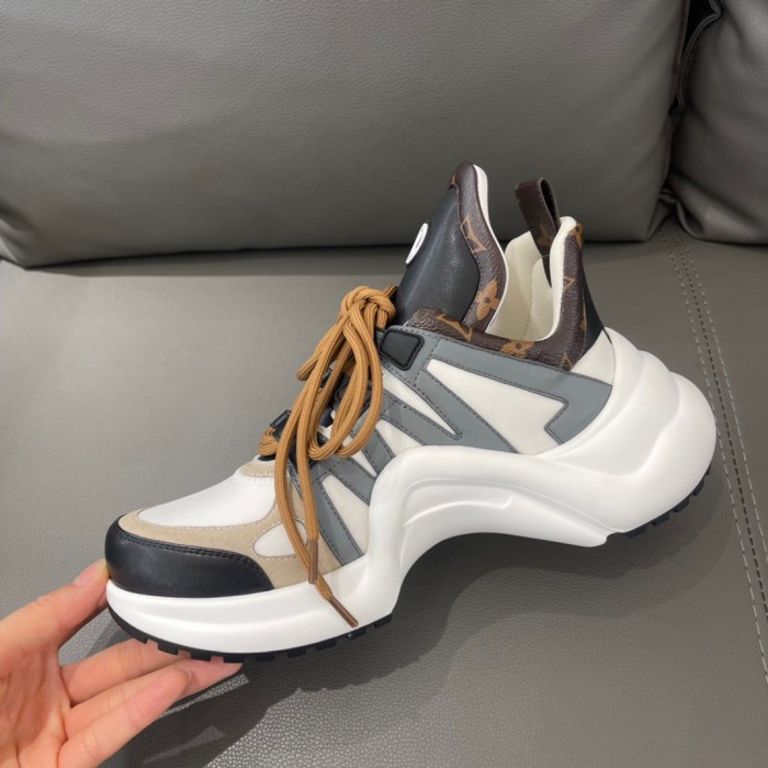 Louis Vuitton Women Shoes Sneakers Luxury Brand Design Fashion LV ARCHLIGHT SNEAKER with Original Box 1AAOWZ
