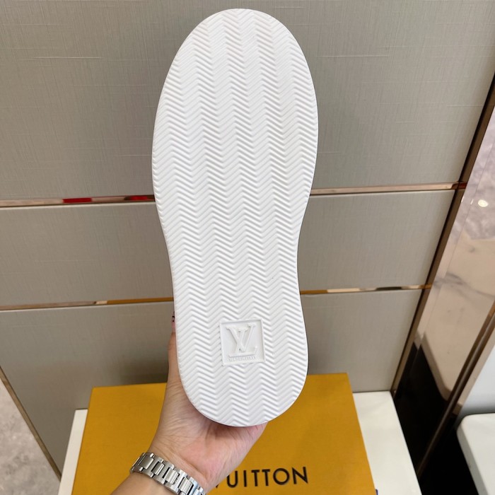 Louis Vuitton Men Shoes Fashion Sneakers RIVOLI Beverly Hills SNEAKER Luxury Brand Casual Shoes with Original Box