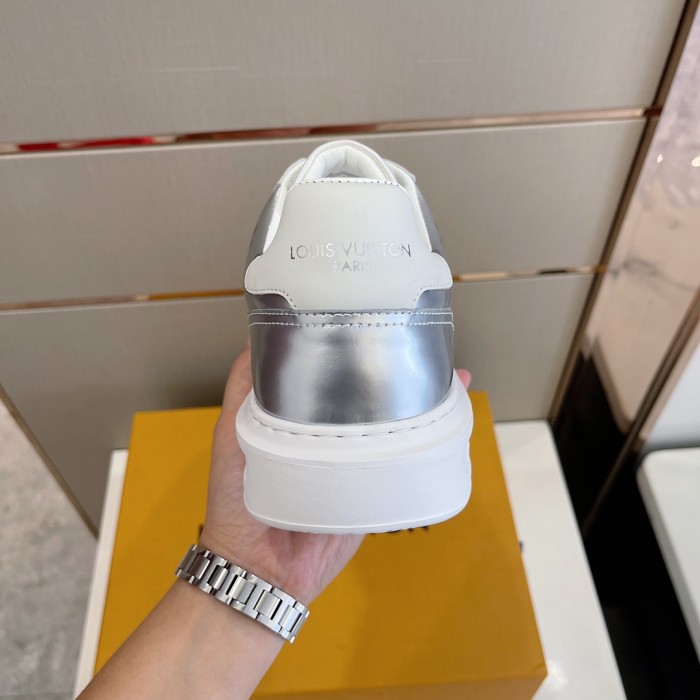 Louis Vuitton Men Shoes Fashion Sneakers RIVOLI Beverly Hills SNEAKER Luxury Brand Casual Shoes with Original Box