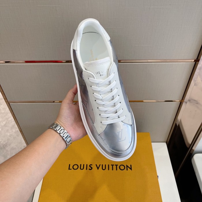 Louis Vuitton Men Shoes Fashion Sneakers RIVOLI Beverly Hills SNEAKER Luxury Brand Casual Shoes with Original Box