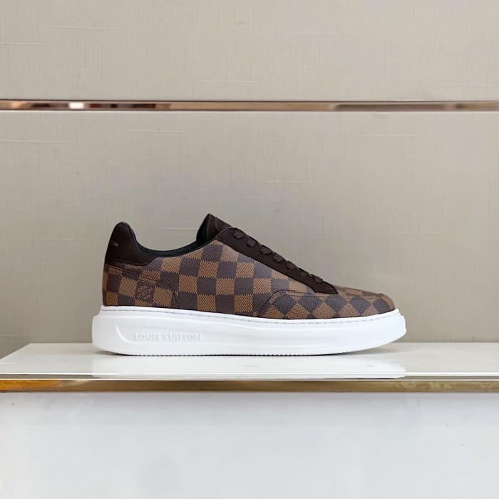 Louis Vuitton Men Shoes Fashion Sneakers RIVOLI Beverly Hills SNEAKER Luxury Brand Casual Shoes with Original Box