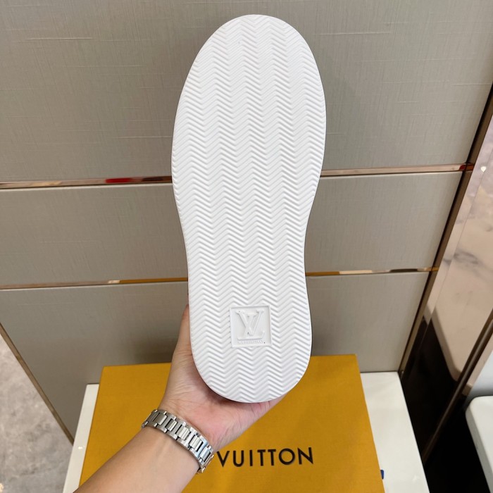 Louis Vuitton Men Shoes Fashion Sneakers RIVOLI Beverly Hills SNEAKER Luxury Brand Casual Shoes with Original Box