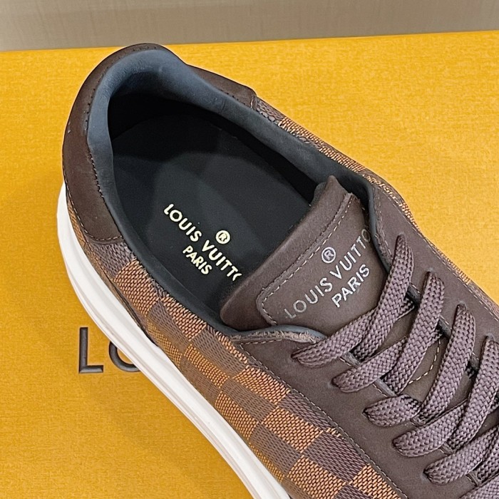Louis Vuitton Men Shoes Fashion Sneakers RIVOLI Beverly Hills SNEAKER Luxury Brand Casual Shoes with Original Box