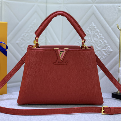 Louis Vuitton Womens Bags Handbags Luxury Brand CAPUCINES BB Leather Messenger Shoulder Bags M52689