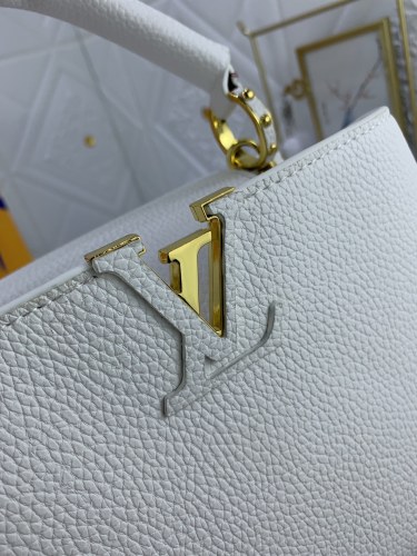 Louis Vuitton Womens Bags Handbags Luxury Brand CAPUCINES BB Leather Messenger Shoulder Bags M52689