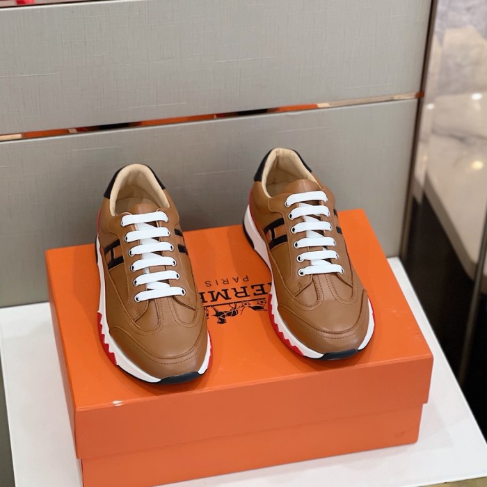Hermes Mens Casual Shoes Fashion Sneakers Luxury Brand with Original Box