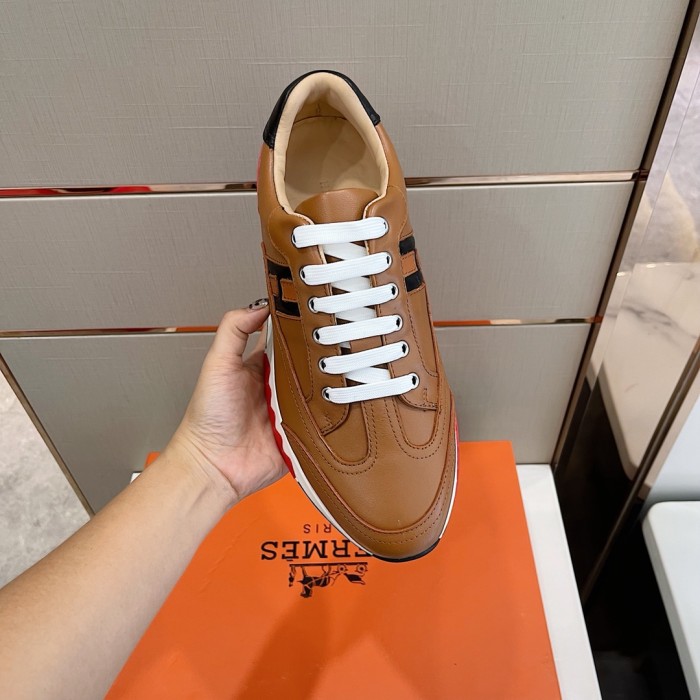 Hermes Mens Casual Shoes Fashion Sneakers Luxury Brand with Original Box
