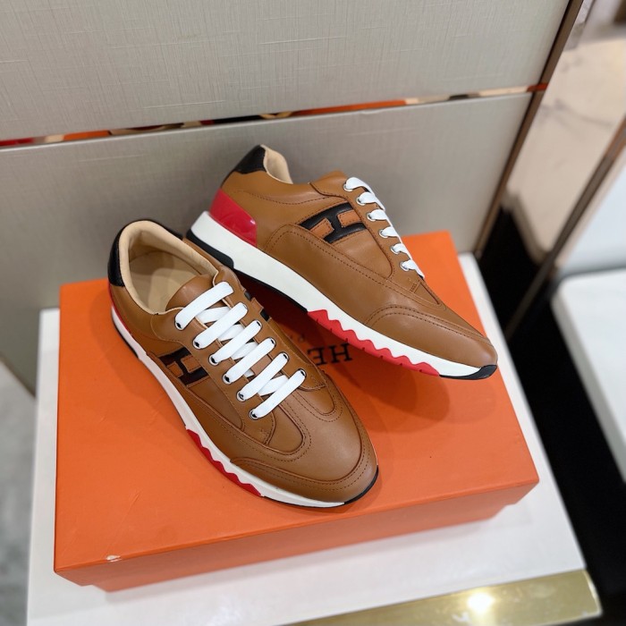Hermes Mens Casual Shoes Fashion Sneakers Luxury Brand with Original Box