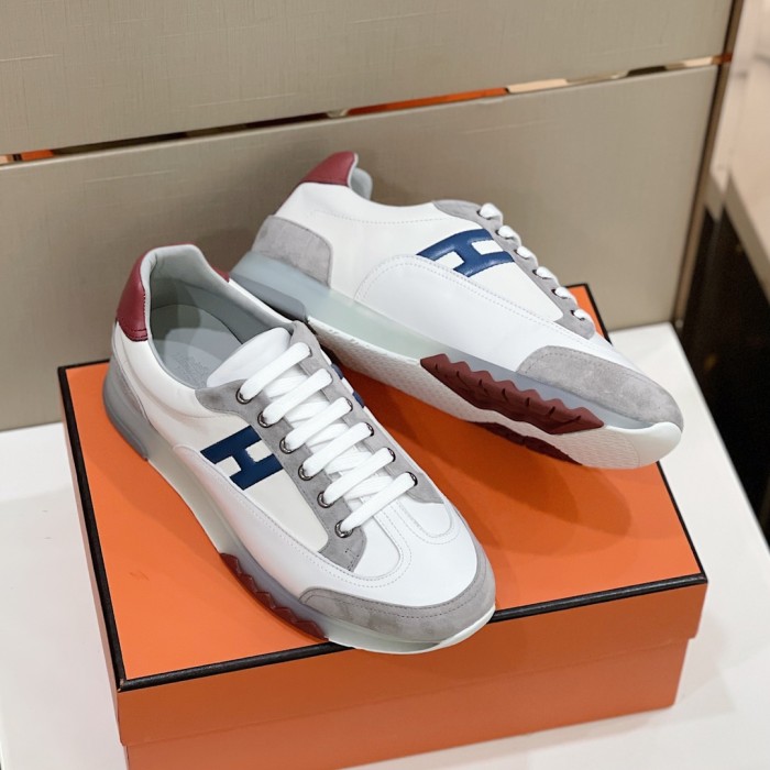 Hermes Mens Casual Shoes Fashion Sneakers Luxury Brand with Original Box