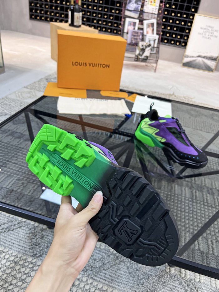 Louis Vuitton Men Shoes Fashion Sneakers Luxury Brand Mens LV RUNNER TATIC SNEAKER with Original Box 1A9UOJ