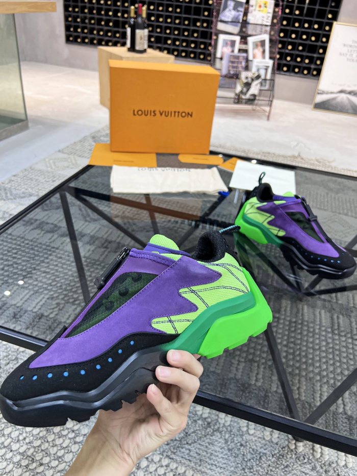 Louis Vuitton Men Shoes Fashion Sneakers Luxury Brand Mens LV RUNNER TATIC SNEAKER with Original Box 1A9UOJ