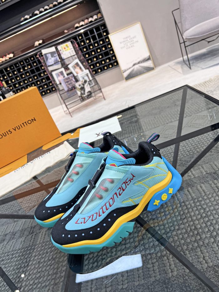 Louis Vuitton Men Shoes Fashion Sneakers Luxury Brand Mens LV RUNNER TATIC SNEAKER with Original Box 1A9UOJ