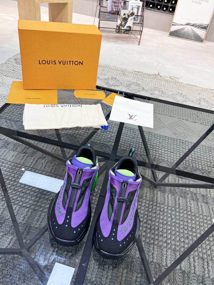 Louis Vuitton Men Shoes Fashion Sneakers Luxury Brand Mens LV RUNNER TATIC SNEAKER with Original Box 1A9UOJ