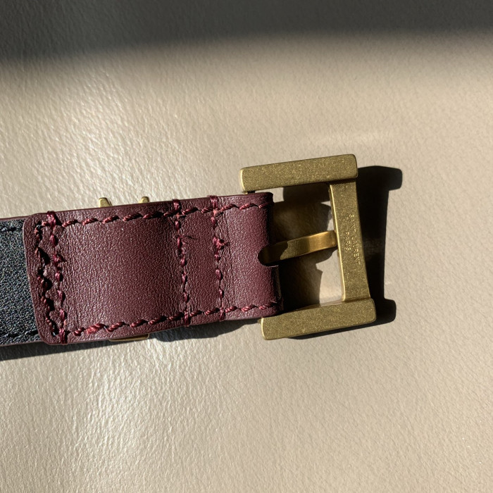 Saint Laurent YSL Womens Belt Luxury Brand Women Belts Luxury Brand with Original Box