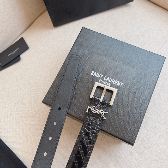 Saint Laurent YSL Womens Belt Luxury Brand Women Belts Luxury Brand with Original Box