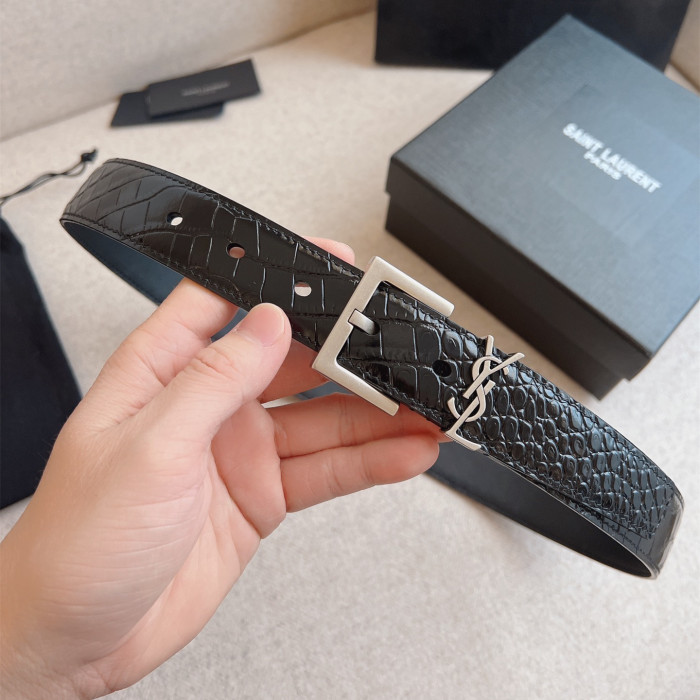 Saint Laurent YSL Womens Belt Luxury Brand Women Belts Luxury Brand with Original Box