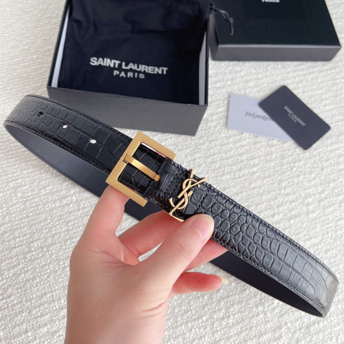 Saint Laurent YSL Womens Belt Luxury Brand Women Belts Luxury Brand with Original Box