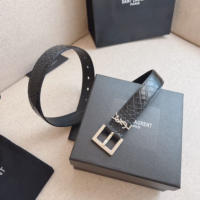 Saint Laurent YSL Womens Belt Luxury Brand Women Belts Luxury Brand with Original Box