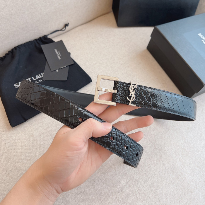 Saint Laurent YSL Womens Belt Luxury Brand Women Belts Luxury Brand with Original Box