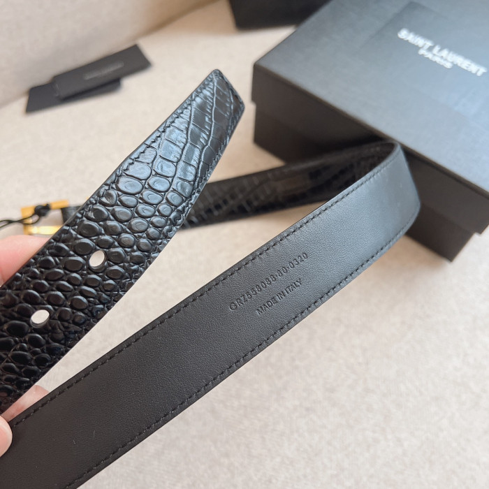Saint Laurent YSL Womens Belt Luxury Brand Women Belts Luxury Brand with Original Box