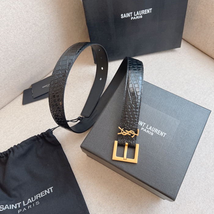 Saint Laurent YSL Womens Belt Luxury Brand Women Belts Luxury Brand with Original Box