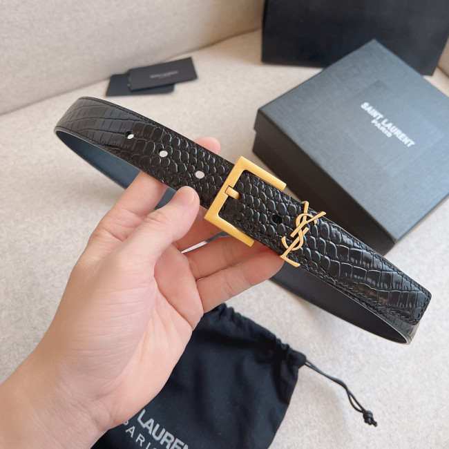 Saint Laurent YSL Womens Belt Luxury Brand Women Belts Luxury Brand with Original Box