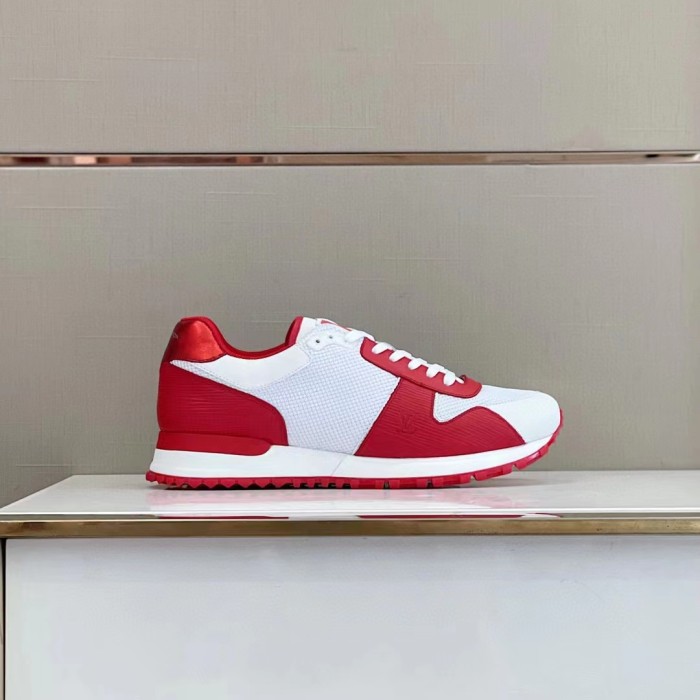 Louis Vuitton Men Shoes Sports RUN AWAY SNEAKER Running Design Luxury Brand with Original Box 1A9ZK8 Monogram-embossed grained calf leather and Epi calf leather