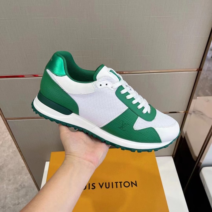 Louis Vuitton Men Shoes Sports RUN AWAY SNEAKER Running Design Luxury Brand with Original Box 1A9ZK8 Monogram-embossed grained calf leather and Epi calf leather