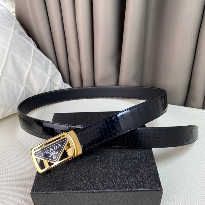 Prada Mens Belt Luxury Brand Fashion Men Belts with Original Box