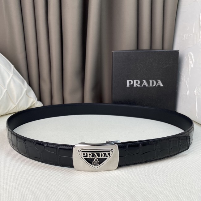 Prada Mens Belt Luxury Brand Fashion Men Belts with Original Box