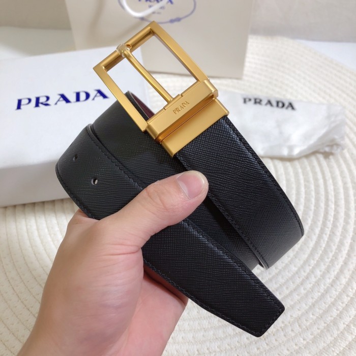 Prada Mens Belt Luxury Brand Fashion Men Belts with Original Box