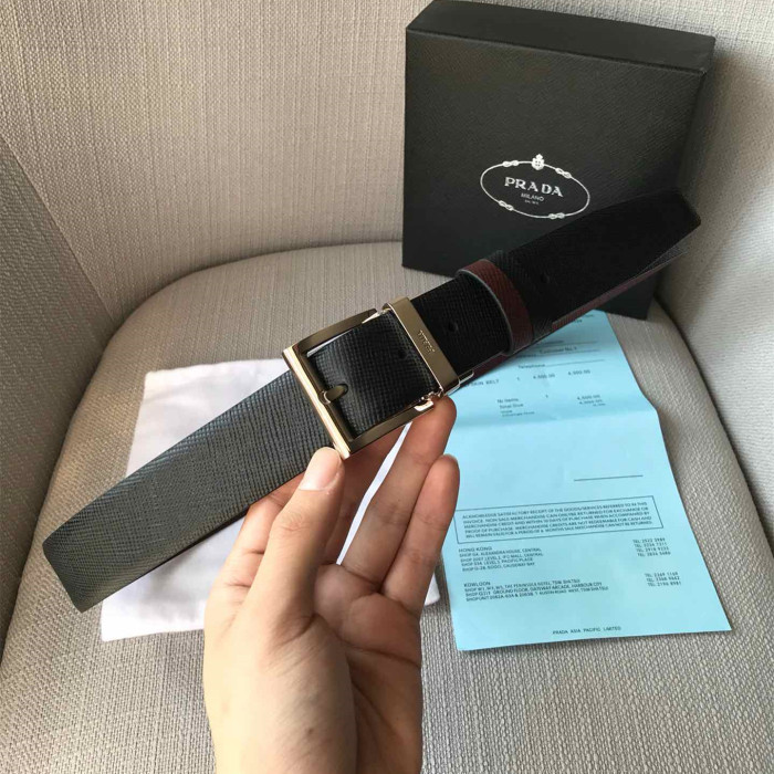 Prada Mens Belt Luxury Brand Fashion Men Belts with Original Box