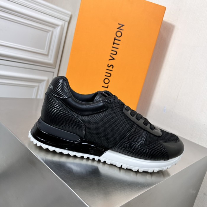 Louis Vuitton Men Shoes Sports RUN AWAY SNEAKER Running Design Luxury Brand with Original Box 1A9ZK8 Monogram-embossed grained calf leather and Epi calf leather