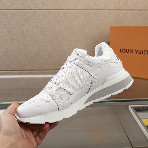 Louis Vuitton Men Shoes Sports RUN AWAY SNEAKER Running Design Luxury Brand with Original Box 1A9ZK8 Monogram-embossed grained calf leather and Epi calf leather