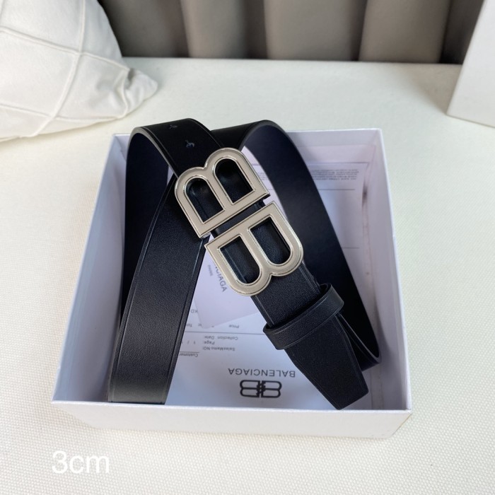 Balenciaga Men Womens Belt Luxury Brand Design Fashion Type with Original Box