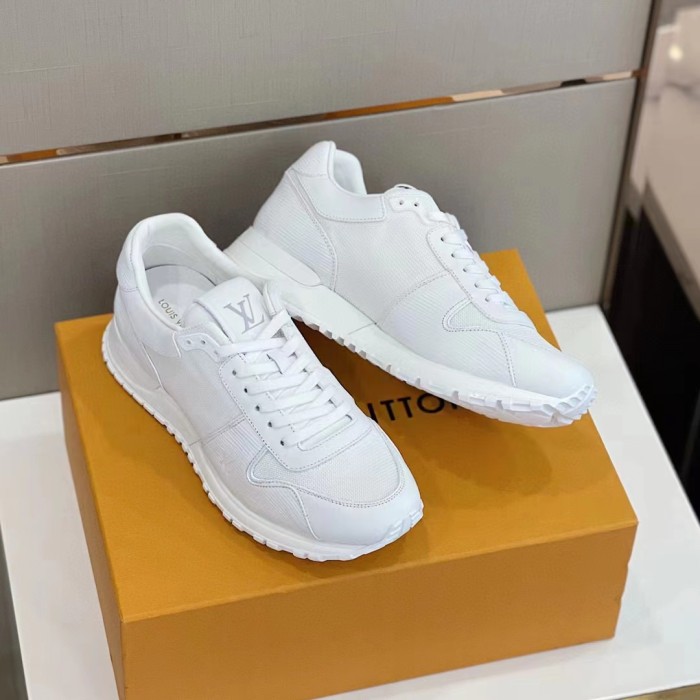 Louis Vuitton Men Shoes Sports RUN AWAY SNEAKER Running Design Luxury Brand with Original Box 1A9ZK8 Monogram-embossed grained calf leather and Epi calf leather