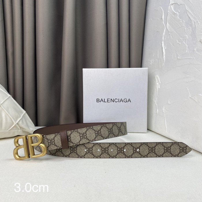 Balenciaga Womens Belt Luxury Brand Design Fashion Type with Original Box