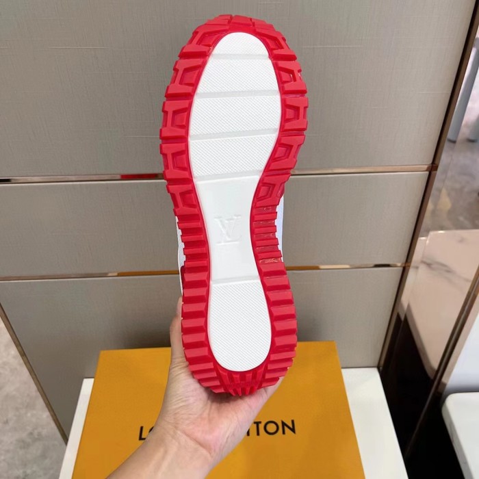 Louis Vuitton Men Shoes Sports RUN AWAY SNEAKER Running Design Luxury Brand with Original Box 1A9ZK8 Monogram-embossed grained calf leather and Epi calf leather