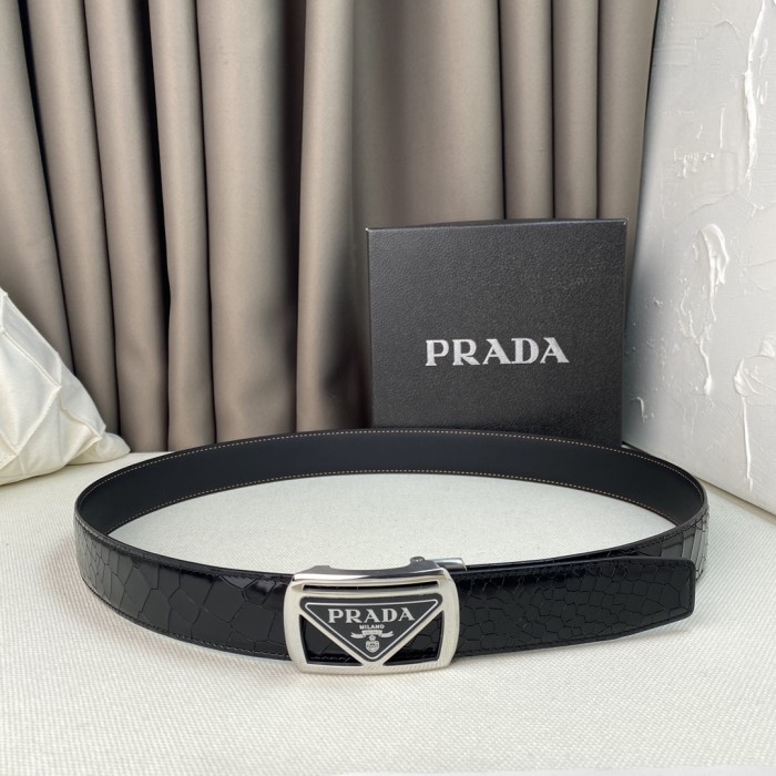 Prada Mens Belt Luxury Brand Fashion Men Belts with Original Box