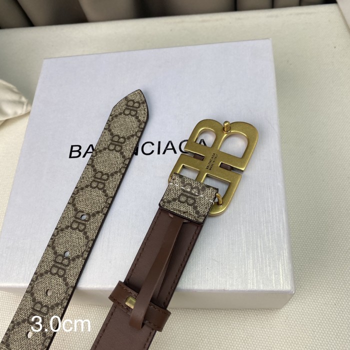 Balenciaga Womens Belt Luxury Brand Design Fashion Type with Original Box