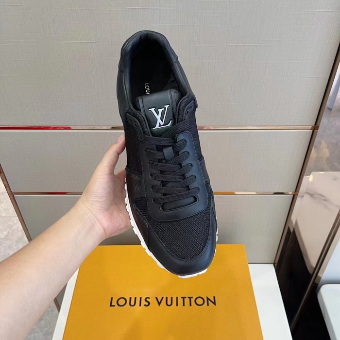 Louis Vuitton Men Shoes Sports RUN AWAY SNEAKER Running Design Luxury Brand with Original Box 1A9ZK8 Monogram-embossed grained calf leather and Epi calf leather